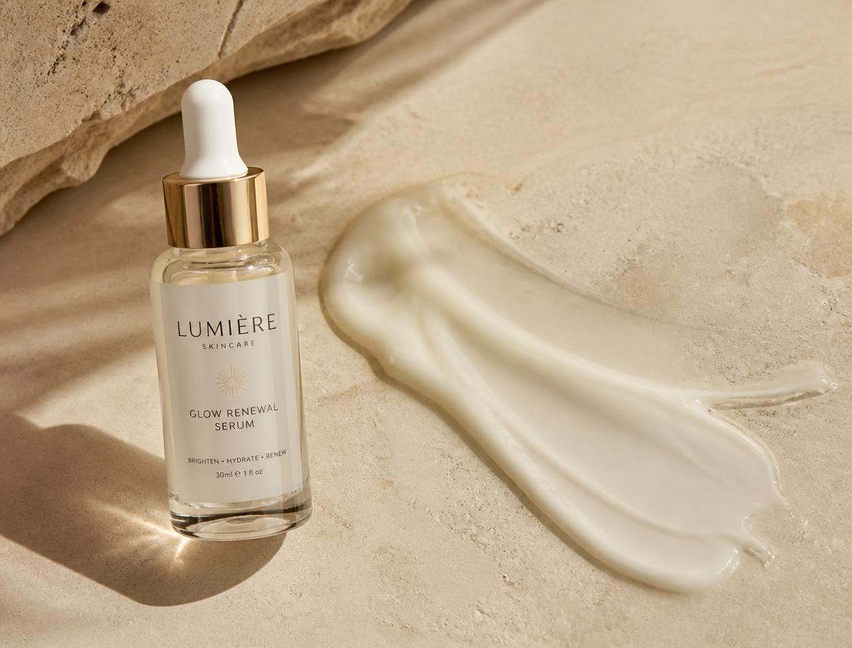 Luxury skincare serum used in skin rejuvenation treatments in Calgary